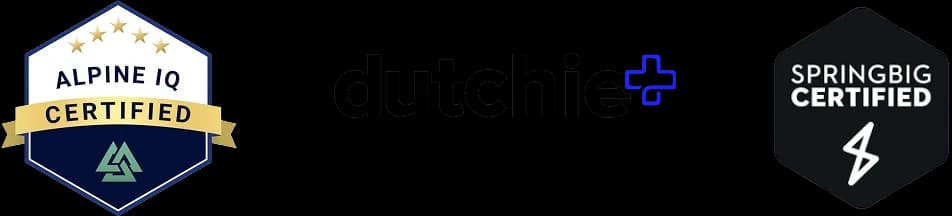 alpine, ducthie, springbig logos