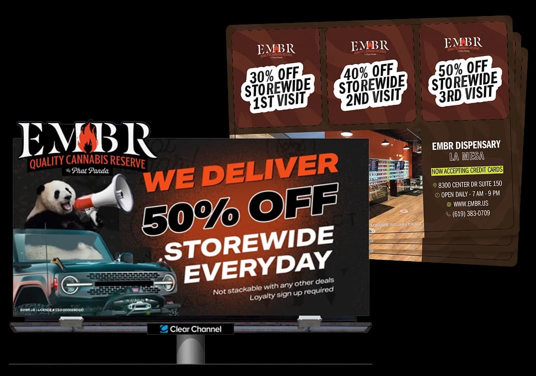 screenshots of embr website